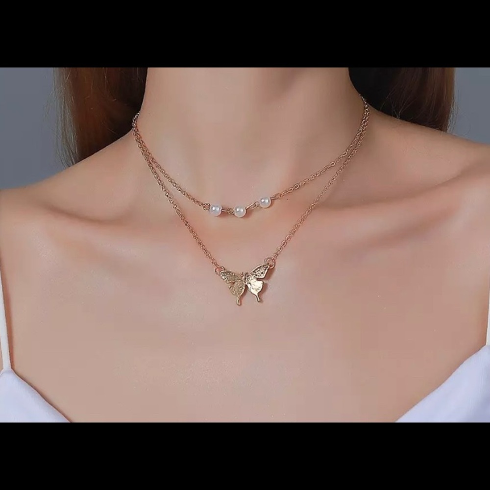 Women Jewelry Butterfly Pendant Necklace